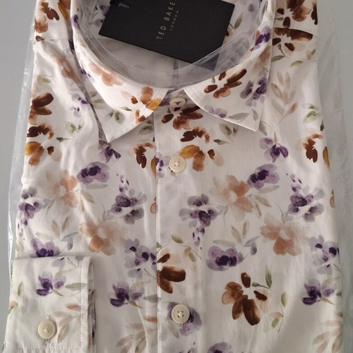 Ted Baker London Slim Fit Floral Shirt size M new with tags