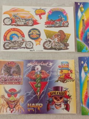 Hard Rock και Harley Davidson σφραγισμένες κάρτες αυτοκόλλητα σετ 2 καινούργιες
