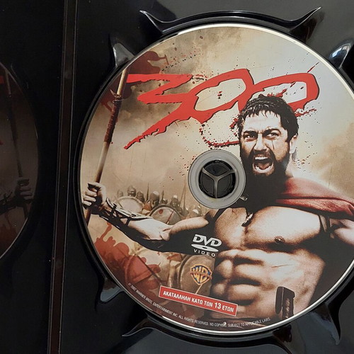 300 DVD movie with Gerard Butler, subtitled