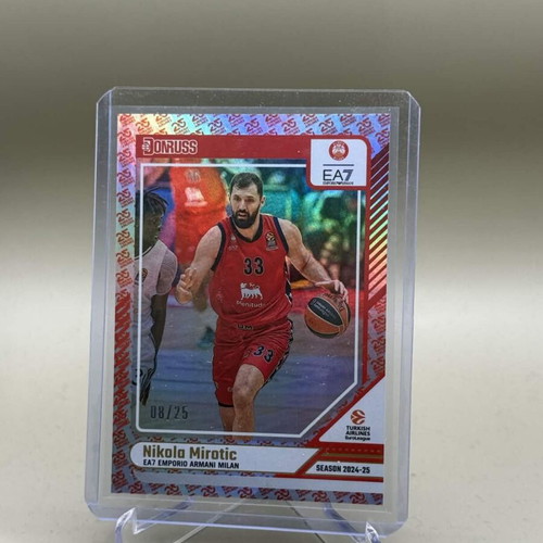 Nikola Mirotic Donruss EuroLeague 2024-25 Red Holo Card like new