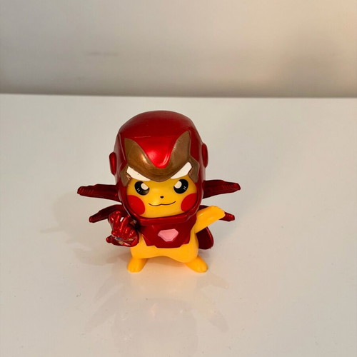 Pokemon Marvel Iron Man x Pikachu Figurine new