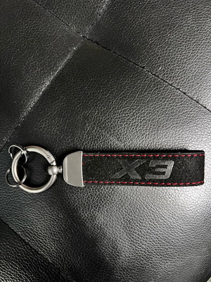 Μπρελόκ BMW X3/X4/X6/GT αλκαντάρα καινούργιο, μαύρο