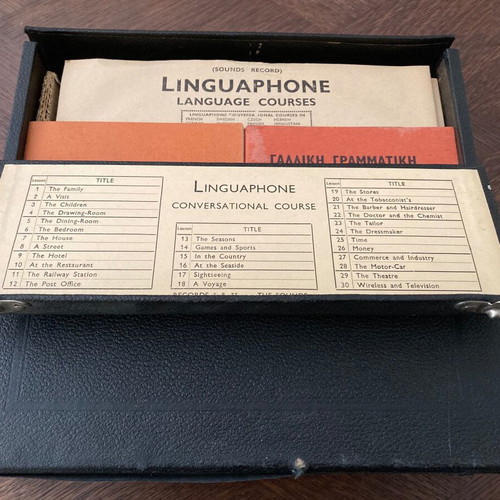Linguaphone vintage French lessons used