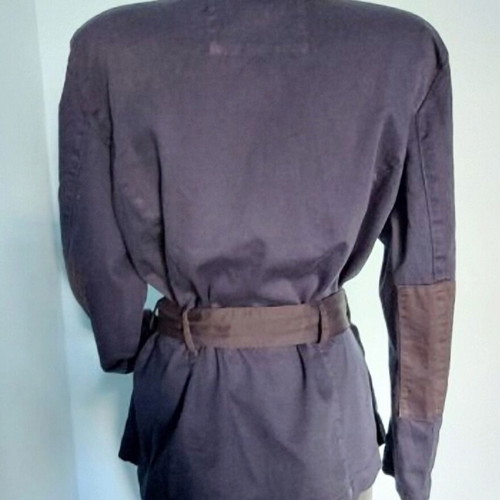 H&M Blazer like new with wrap and belt in black and blue