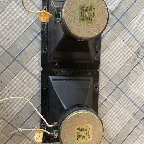 Fostex FT300H horn tweeter pair, 8Ω 120W, vintage