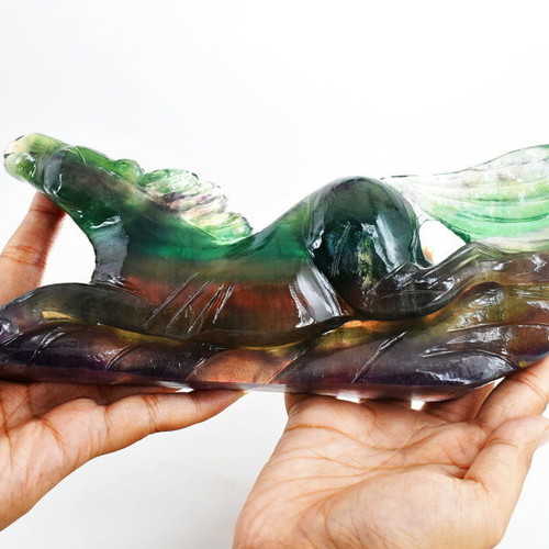 Multicolor Fluorite Hand-Carved Horse New, 5037 Cts from India