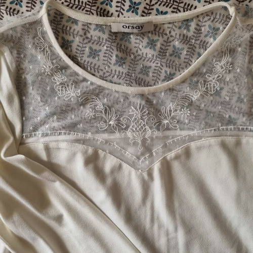 White bodysuit new, size Large