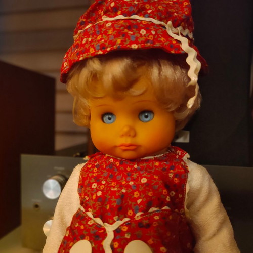 Vinyl doll 40cm used, rare collectible