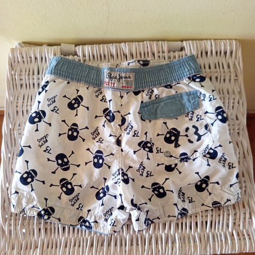 Pepe Jeans London swimwear for 6 years old, used, white and blue