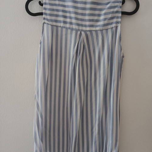 Striped sleeveless shirt used, size S