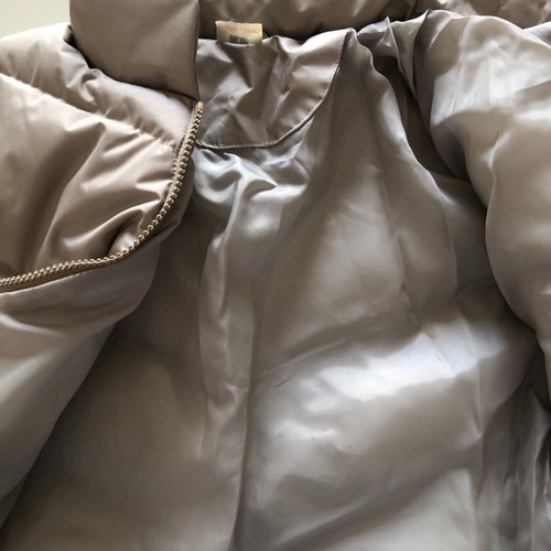 Puffer jacket waterproof new, size Small, beige