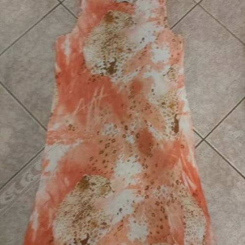 Nota Lingerie cotton nightdress like new, white and peach leopard print