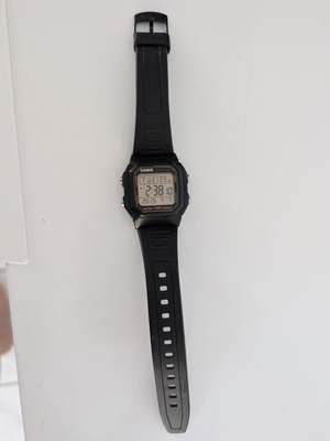 Casio ψηφιακό ρολόι μαύρο 100m water resist σαν καινούργιο