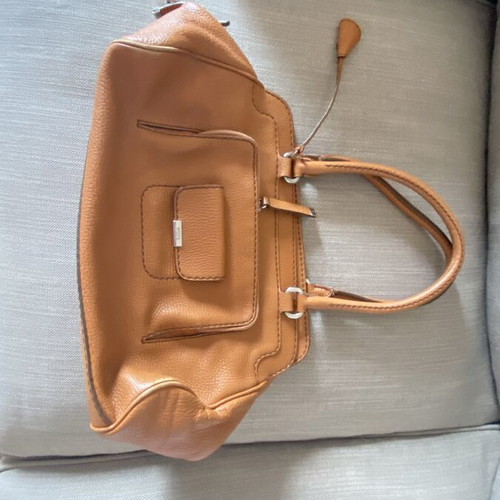 Tod’s leather handbag used, brown color