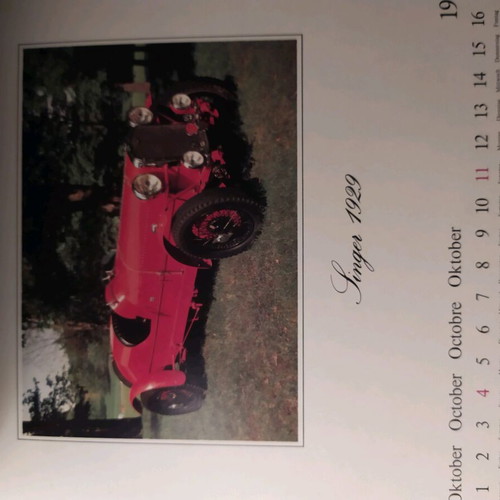 Oldies '81 calendar like new with 12 antique cars from 1981
