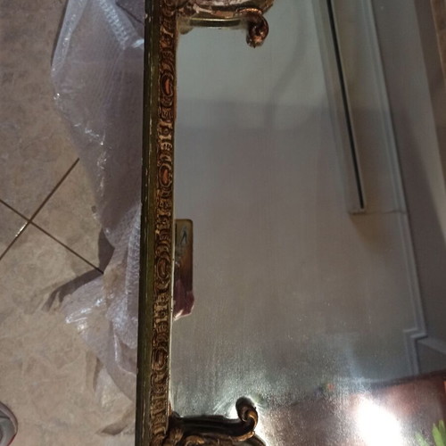Mirror used with plaster frame, height 128, width 60