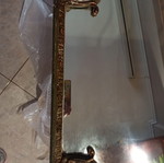 Mirror used with plaster frame, height 128, width 60