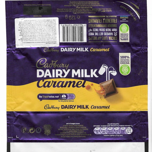 Cadbury wrappers used, pack of 10 for collectors