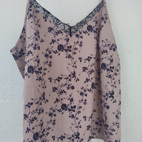 Shein women's pink summer lace camisole top XXL new