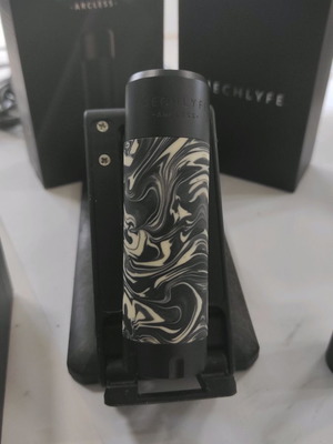 Arcless by Mechlyfe Mechanical Mod black and white resin steel new