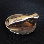 Anson USA vintage tie clip used, gold color
