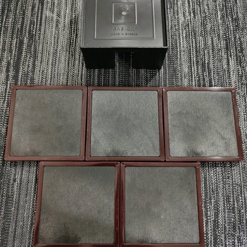 Paros vintage coasters pack of 5, new, 1980s