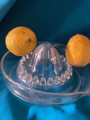 Glass lemon squeezer old piece new