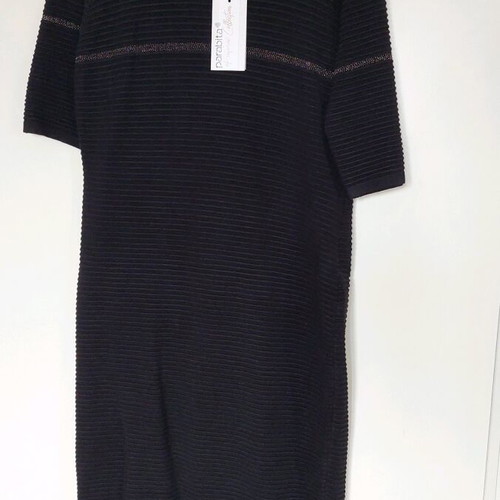 Midi knitted dress Parabita new with lurex and embossed texture