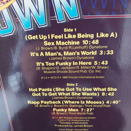 The James Brownies Special vinyl used