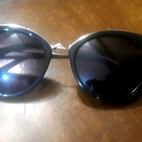 Rebecca Blu sunglasses used, black gold butterfly shape