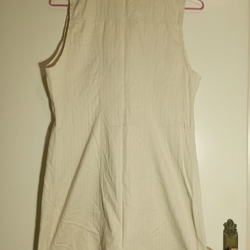 Thin denim dress cotton, sand beige, like new, size M