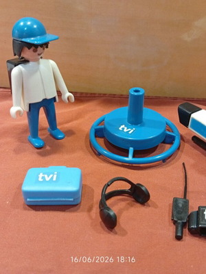 Playmobil vintage TV crew set used from 1974
