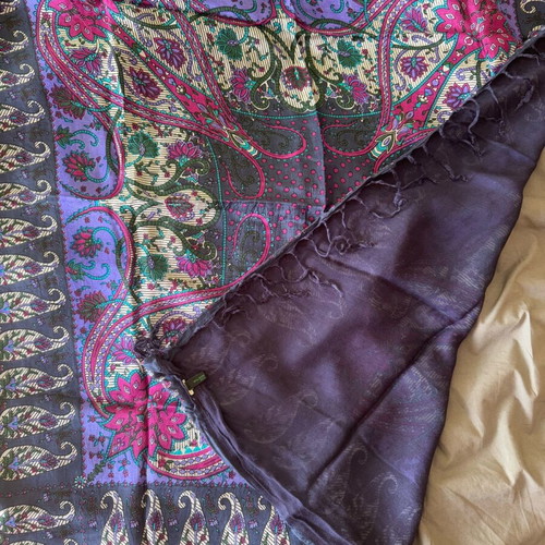 Benetton square scarf like new, multicolored