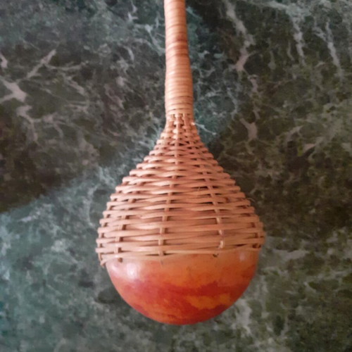 Maracas used, set of 3, handmade African musical instruments