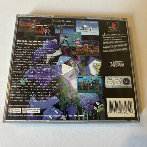 Ps1 Zero Divide 2 CIB used with discoloration on cover