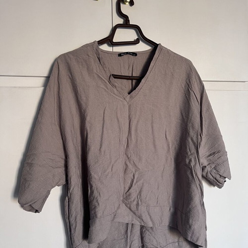 Σετ New Age μπεζ, σαν καινούργιο, μέγεθος small-medium, μπλούζα και παντελόνι με τσέπες