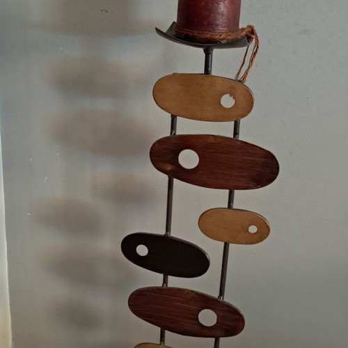 Candlestick in brown shades 0.65cm like new