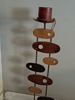 Candlestick in brown shades 0.65cm like new