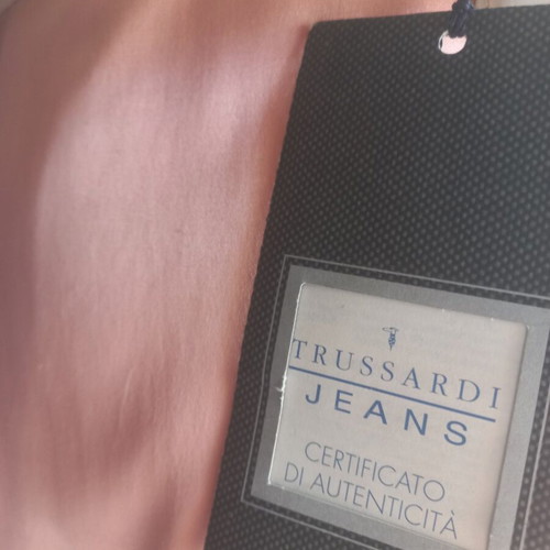 Trussardi Jeans women's leather belt new, beige, size 75