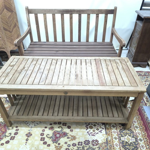 Outdoor seating used, teak by ScanCom