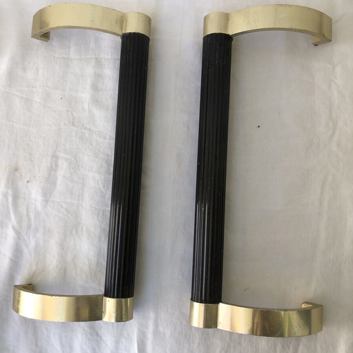 Vintage door pull handles anodized aluminum 70’s