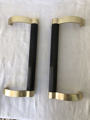 Vintage door pull handles anodized aluminum 70’s