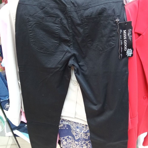 Miss Good women's fabric pants five-pocket new black