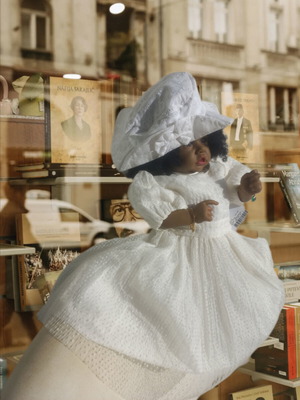 Angel Wings Baptism Dress 18 M with Tulle and Hat new