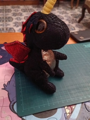 Grindal the Dragon-Unicorn plush toy from Ty Beanie Boos series