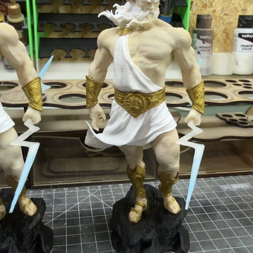 Zeus figure 17cm PLA 3D printed