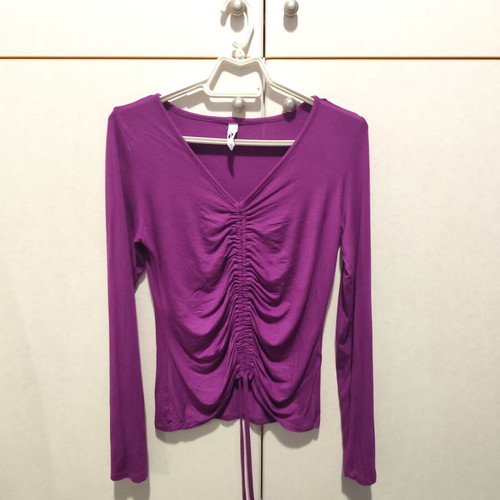 Purple viscose blouse like new, size S