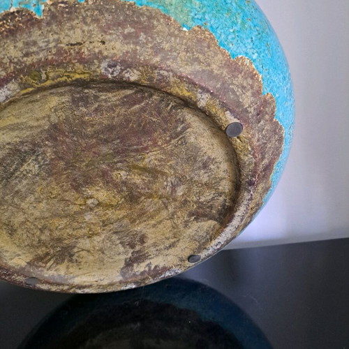 Decorative bowl for living room or office in beautiful sea blue like new