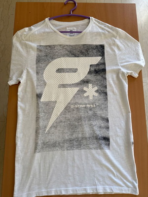 G-Star Raw T-shirt Medium like new, white and grey