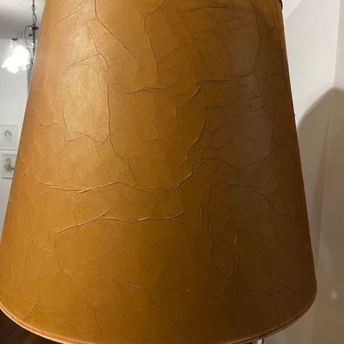 Wooden floor lamp antique used
